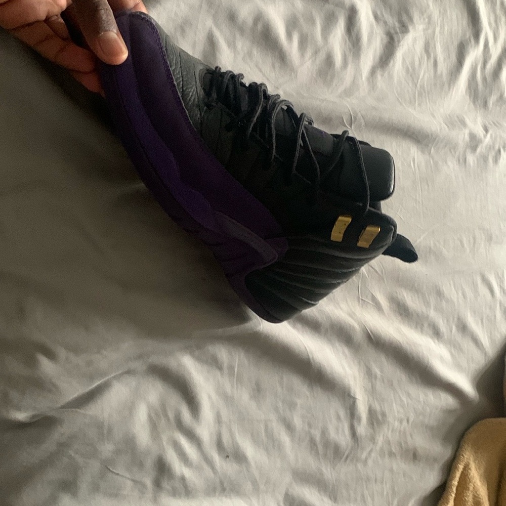 Men's Black and Purple Sneakers